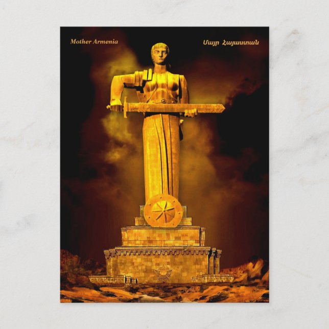 Mor Armenien Helgdag vykort (Framsida)