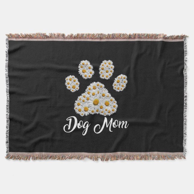 Mor Art Bästa Hund Mamma hela födelsedagen Filt (Framsidan)