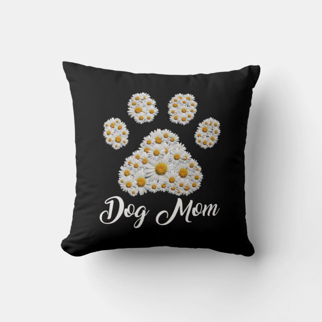 Mor Art Bästa Hund Mamma hela födelsedagen Kudde (Framsida)