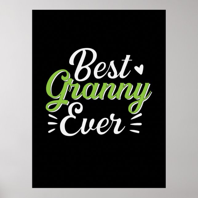 Mor Art Best Granny nånsin Poster (Framsidan)
