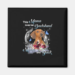 Mor Art Dachshund Mamma Birthday Magnet