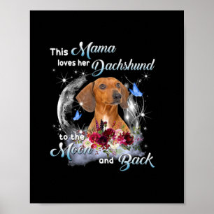 Mor Art Dachshund Mamma Birthday Poster