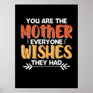Mor Art du är Mor de Önskemål Poster