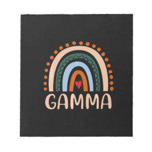 Mor Art Gamma Rainbow Grandma Cute Birthday Anteckningsblock