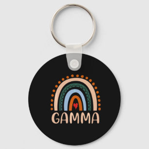 Mor Art Gamma Rainbow Grandma Cute Birthday Nyckelring