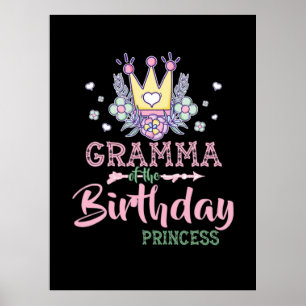 Mor Art Gramma från födelsedag Princess Julafton Poster