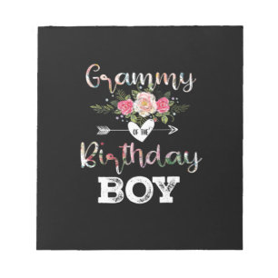 Mor Art Grammy of a Birthday Boy Birthday Anteckningsblock
