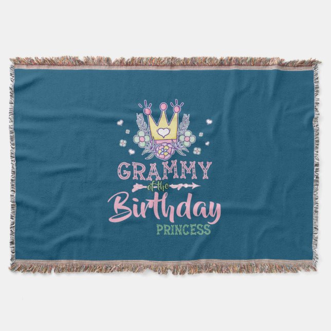 Mor Art | Grammy of the Birthday Princess Julafton Filt (Framsidan)