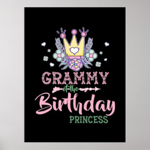 Mor Art Grammy of the Birthday Princess Julafton Poster