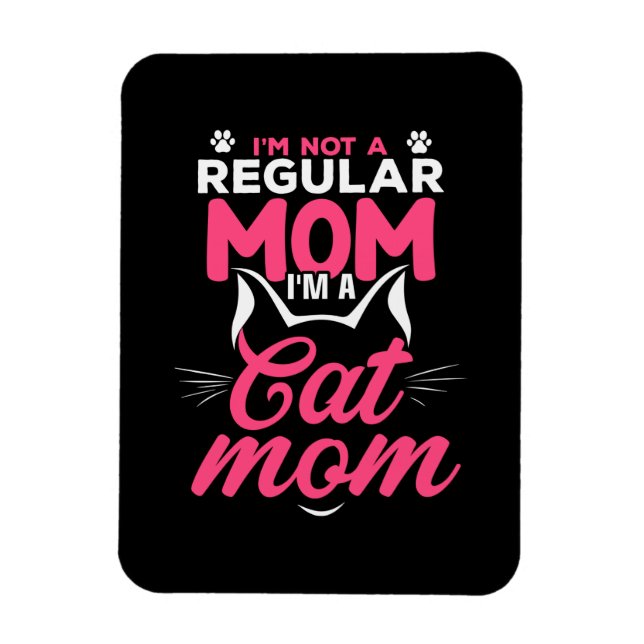 Mor Art I är ett kattdjur Mamma Magnet (Vertikal)