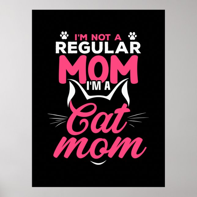 Mor Art I är ett kattdjur Mamma Poster (Framsidan)