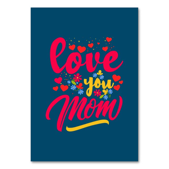 Mor Art Kärlek You Mamma Bordsnummer (Framsidan)
