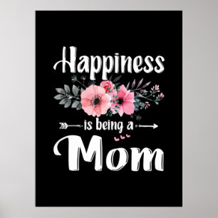 Mor Art Lyckan är en Mamma-födelsedag Poster