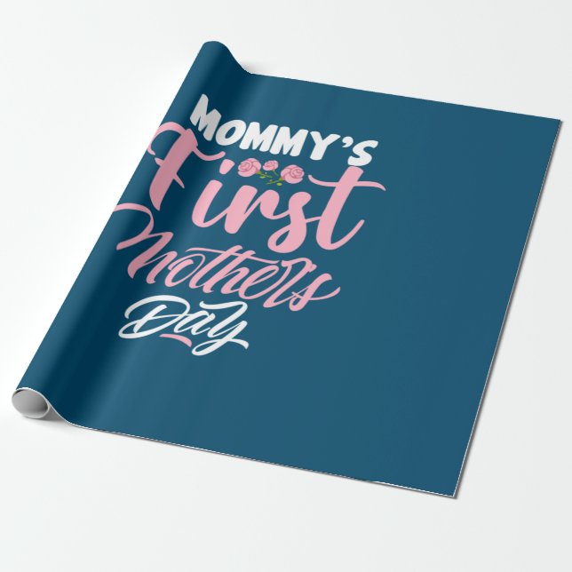 Mor Art Mamma efter första Mor-dagen Presentpapper (Utrullad)