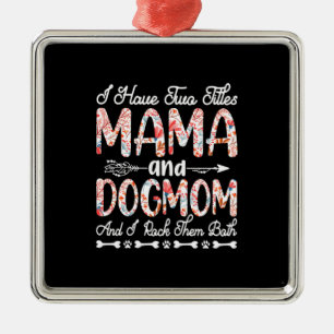 Mor Art Mamma och Hund Julgransprydnad Metall
