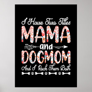 Mor Art Mamma och Hund Poster
