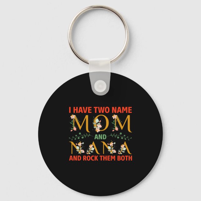 Mor art Mamma och Nana Nyckelring (Framsida)