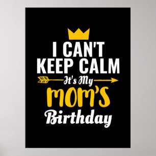Mor Art Min födelsedag i Mammor Poster