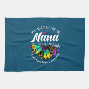 Mor Art   Mitt smeknamn är Nana Solros Julafton Kökshandduk