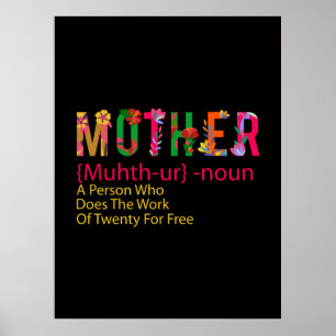 Mor Art Mor blomsterdefinition Poster