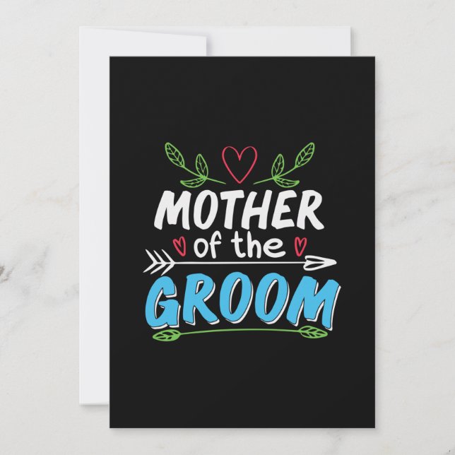 Mor Art Mor i Groom Inbjudningar (Framsida)