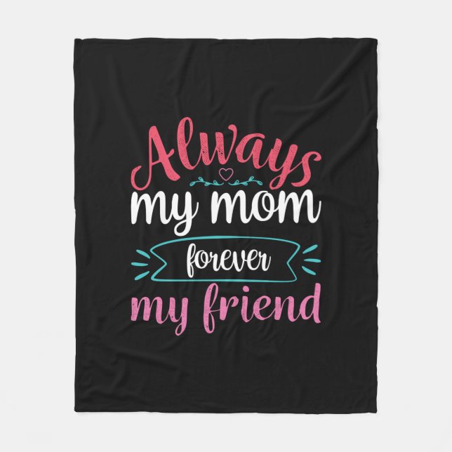 Mor Art My Mamma för min vän Fleecefilt (Framsidan)