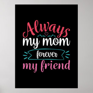 Mor Art My Mamma för min vän Poster