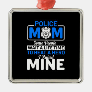 Mor Art Proud Police Mamma Julgransprydnad Metall