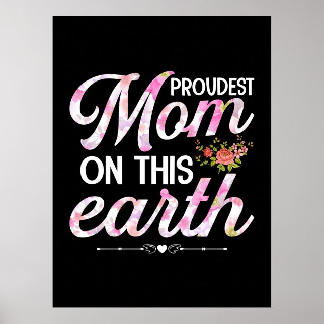 Mor Art stolt Mamma på jorden Poster (Framsidan)