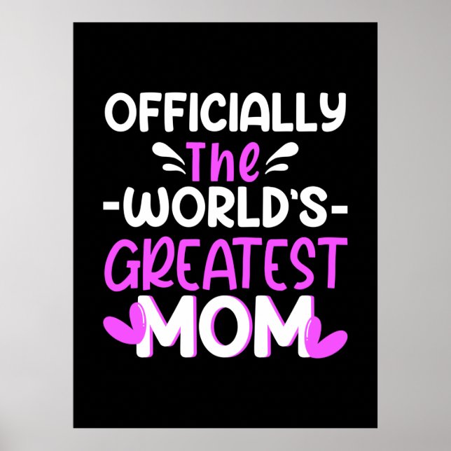 Mor Art Världen Underbarare Mamma Poster (Framsidan)