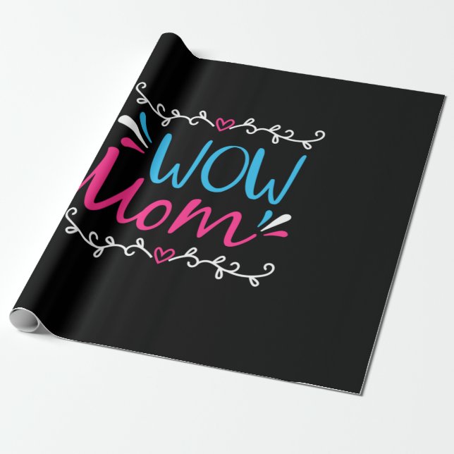 Mor Art Wow Mamma Presentpapper (Utrullad)