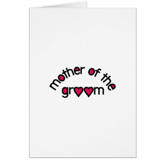 Mor av brudgummen hälsningskort