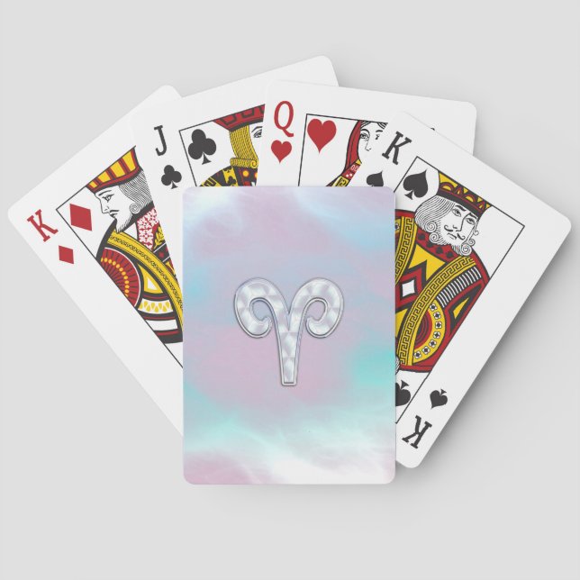 Mor av det pärlemorfärg symbolet för casinokort (Baksidan)