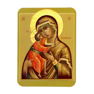 Mor av guden Feodorovskaya--Symbolsmagnet Magnet