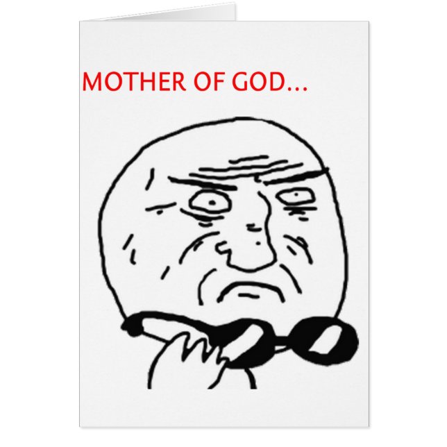 Mor av guden hälsningskort (Framsidan)