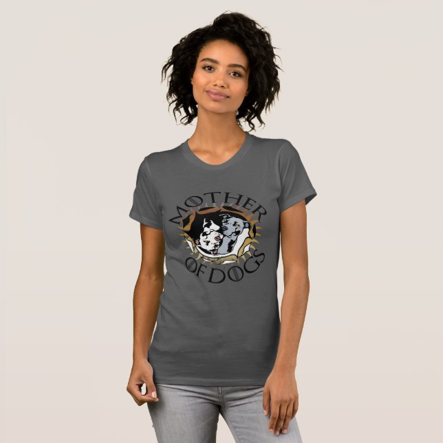 Mor av hundutslagsplatsskjortan t-shirt (Hel framsida)
