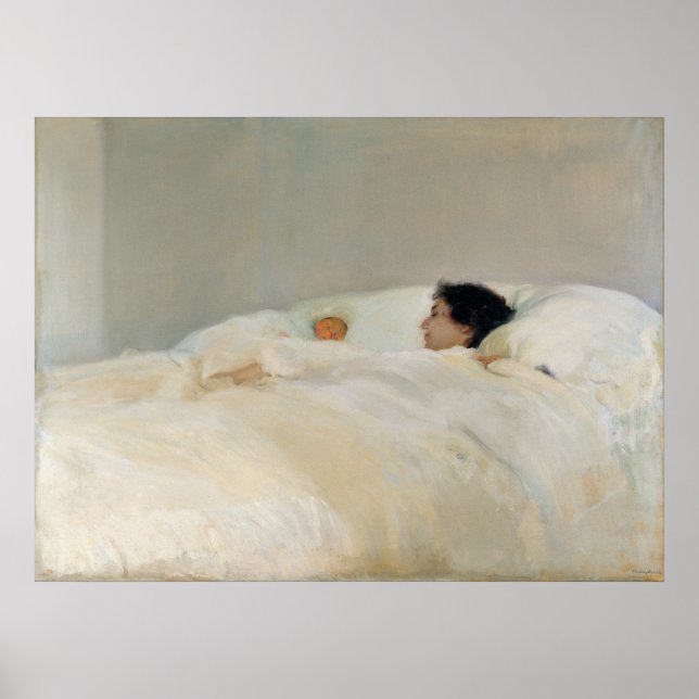 Mor av Joaquín Sorolla Poster (Framsidan)