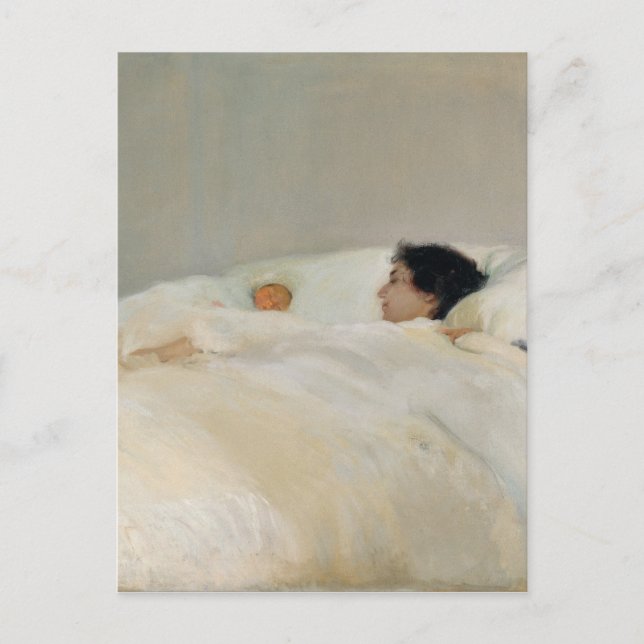 Mor av Joaquín Sorolla Vykort (Framsida)