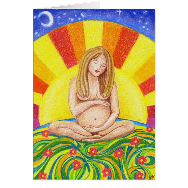 Mor av jord hälsningskort (Framsidan)