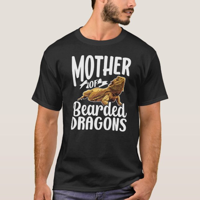 Mor av odlad dragonskädda ödla t shirt (Framsida)