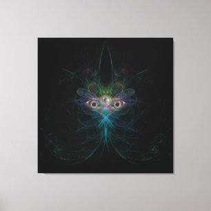 Mor av Pearl Butterfly Angel Mardi Gras Mask Canvastryck