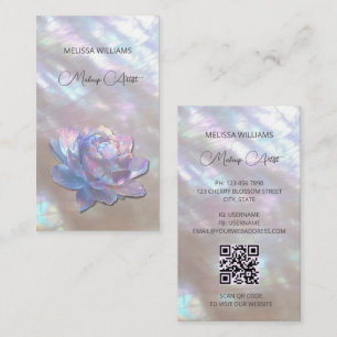 Mor-av-pearl Iridescent Peony Visitkort