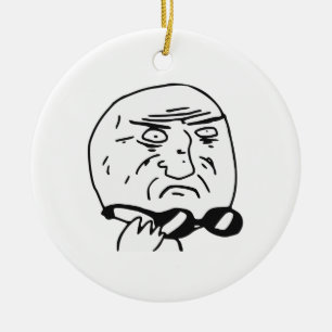 Mor av tecknaden Meme för gudursinneansikte Julgransprydnad Keramik