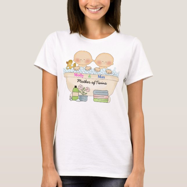 Mor av twillingart-skjortan tee shirt (Framsida)