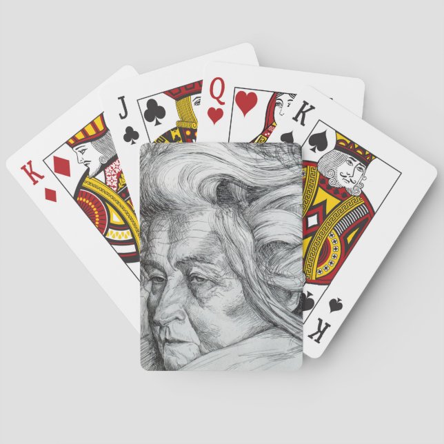 Mor (av Umberto Boccioni) Casinokort (Baksidan)