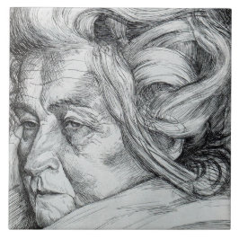 Mor (av Umberto Boccioni) Kakelplatta