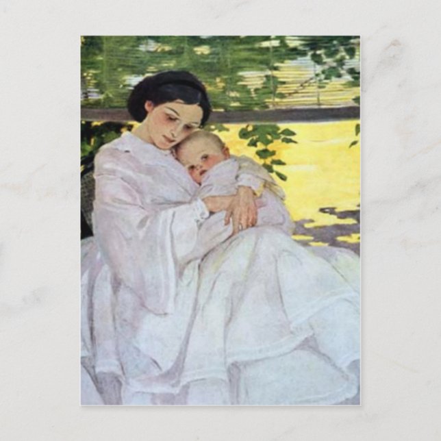 Mor & Baby Mors dag-kort Vykort (Framsida)