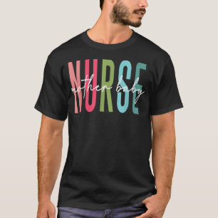 Mor Baby Nurse Älskare Mor Nurse Vintage Stil T Shirt