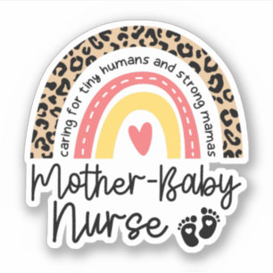 Mor Baby Nurse Rainbow Postpartum Nurse Gift Klistermärken