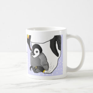 Mor- & babypingvin kaffemugg